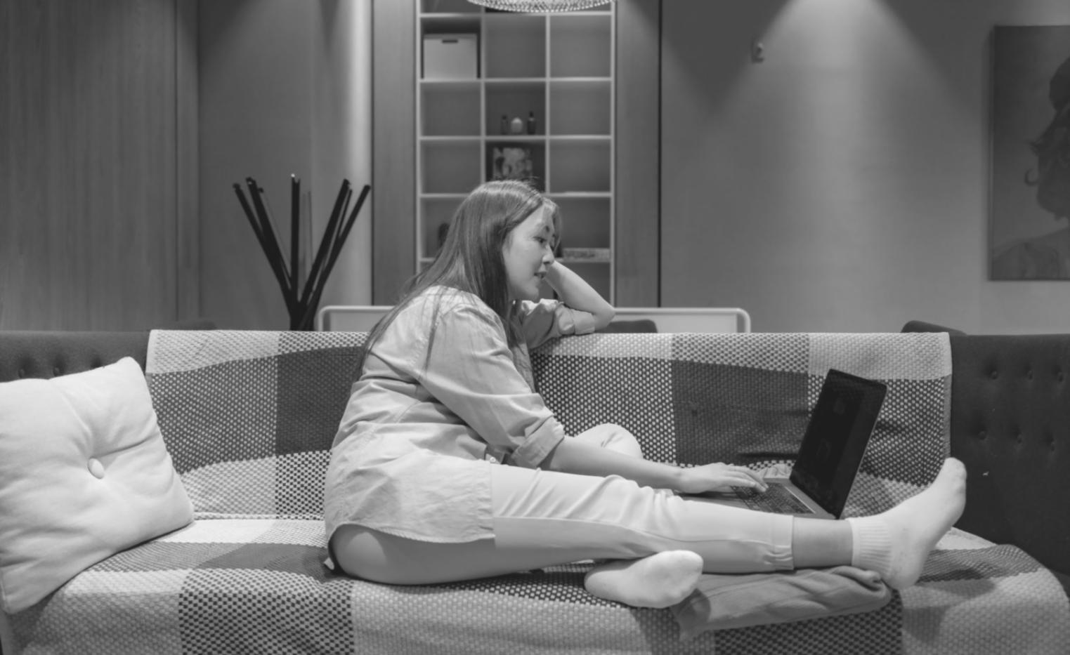 Financial analysis workspace with charts and data reports